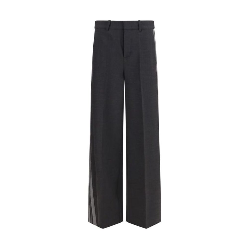 P.A.R.O.S.H. Gray Wool Oves Aries Casual Women's Pants